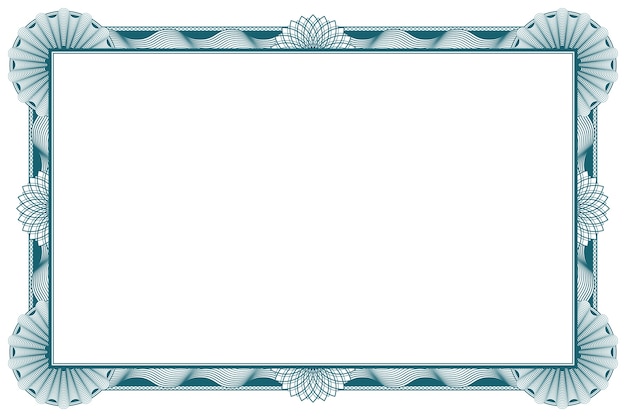 Free vector hand drawn diploma border frame