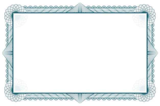 Free vector hand drawn diploma border frame