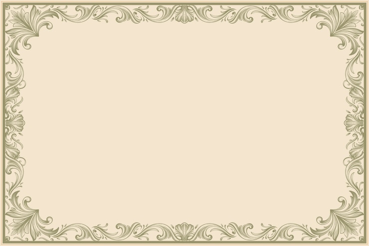 Free Vector hand drawn diploma border frame