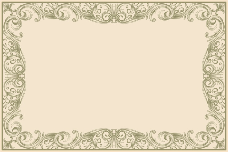 Free Vector hand drawn diploma border frame