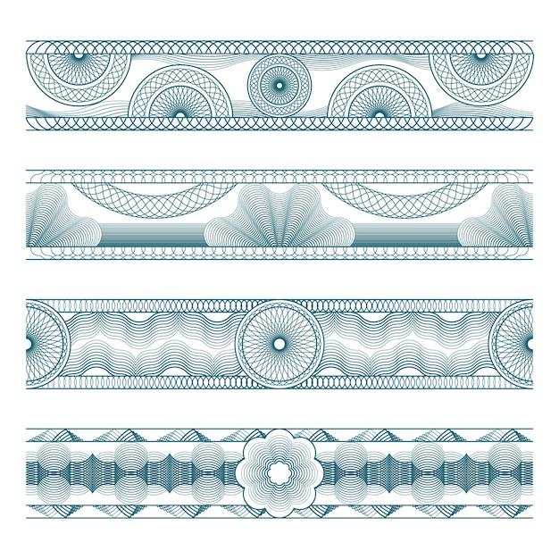 Cornice ornamentale divisore disegnata a mano