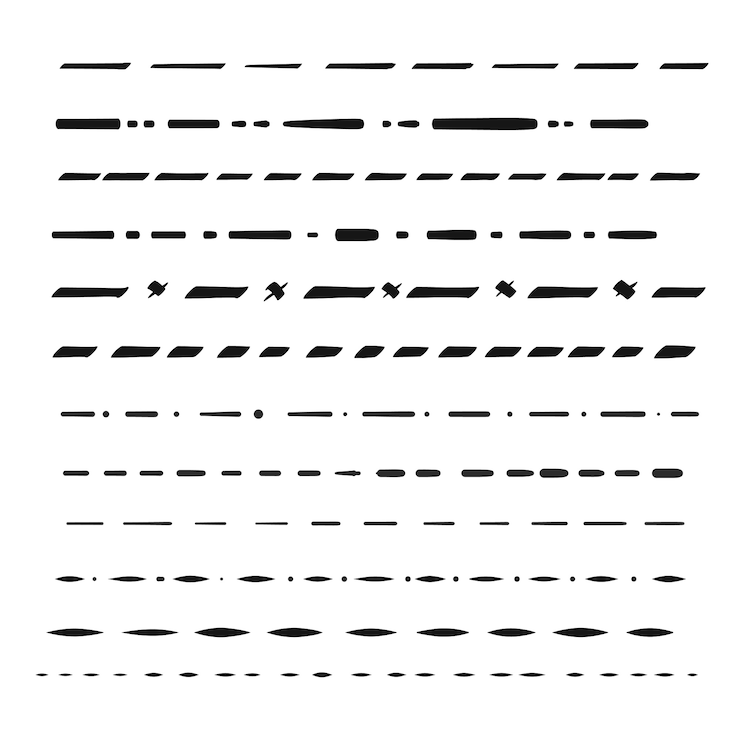 Free Vector hand drawn dividers