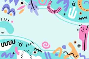 Free vector hand drawn doodle background