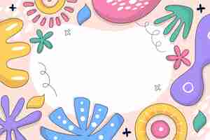 Free vector hand drawn doodle background