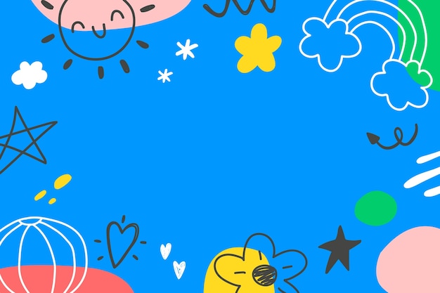 Vettore gratuito sfondo di doodle disegnato a mano