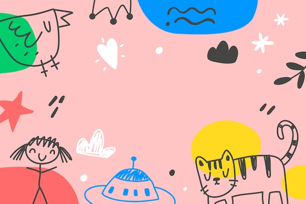 Free Vector hand drawn doodle background