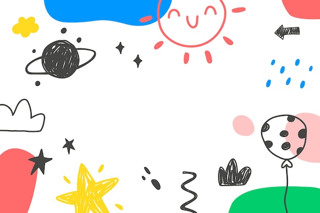 Free Vector hand drawn doodle background