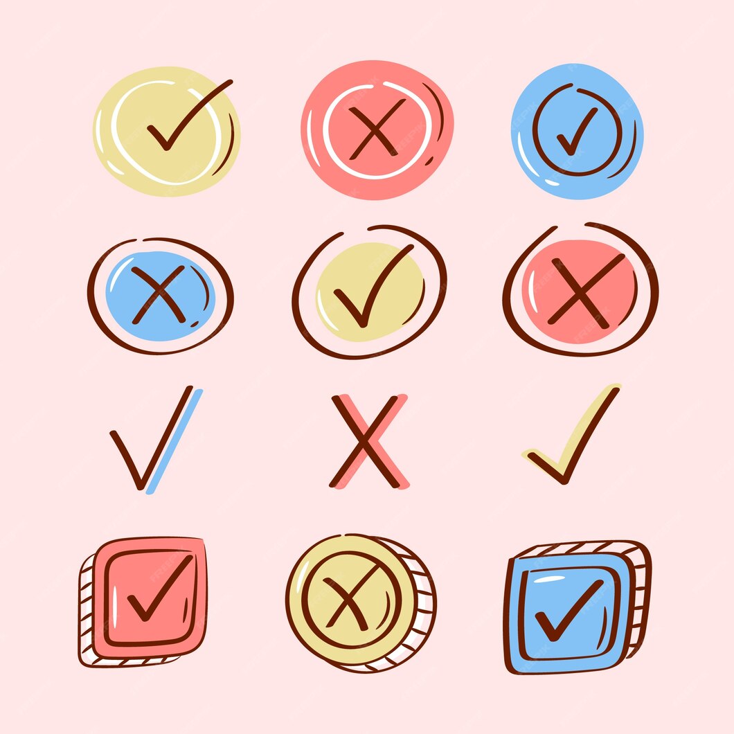 Free Vector | Hand drawn doodle check mark icon