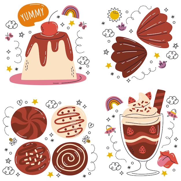 Cute Food Stickers Images - Free Download on Freepik