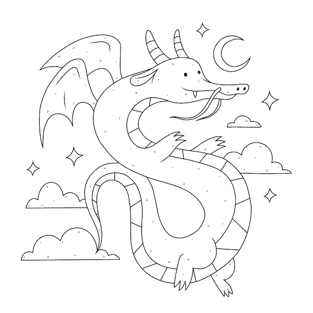 手描きドラゴン概要図