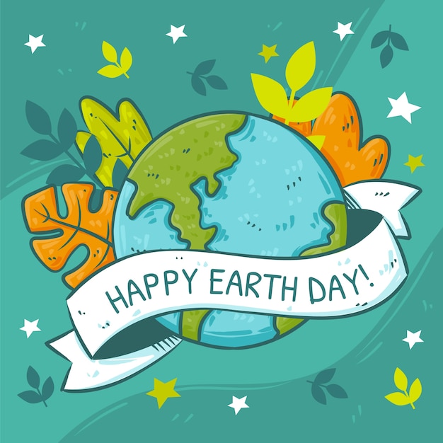 Hand Drawn Earth Day Illustration