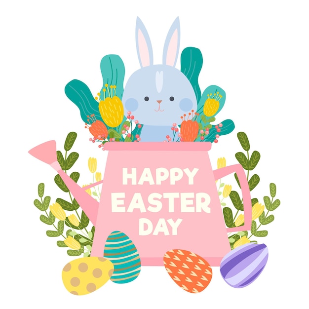 Free vector hand drawn easter celebration illustration