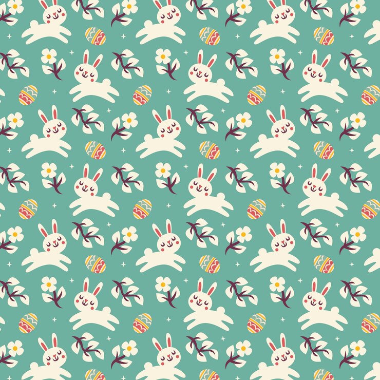 Free Vector hand drawn easter day pattern collection