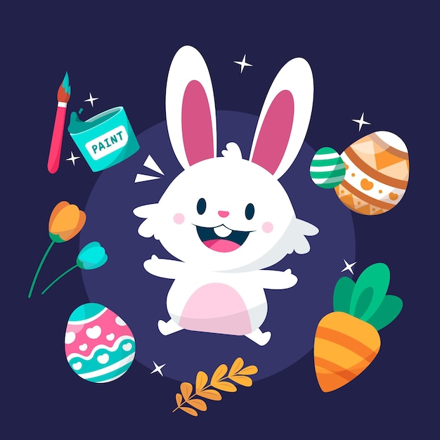 Vector Templates: Hand Drawn Easter Element Collection – Free Download
