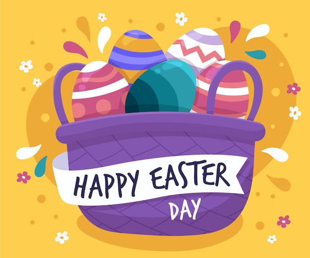 Free vector hand drawn easter illustration