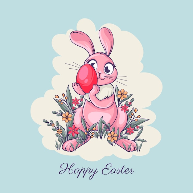 Free vector hand drawn easter illustration