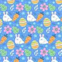 Free vector hand drawn easter pattern