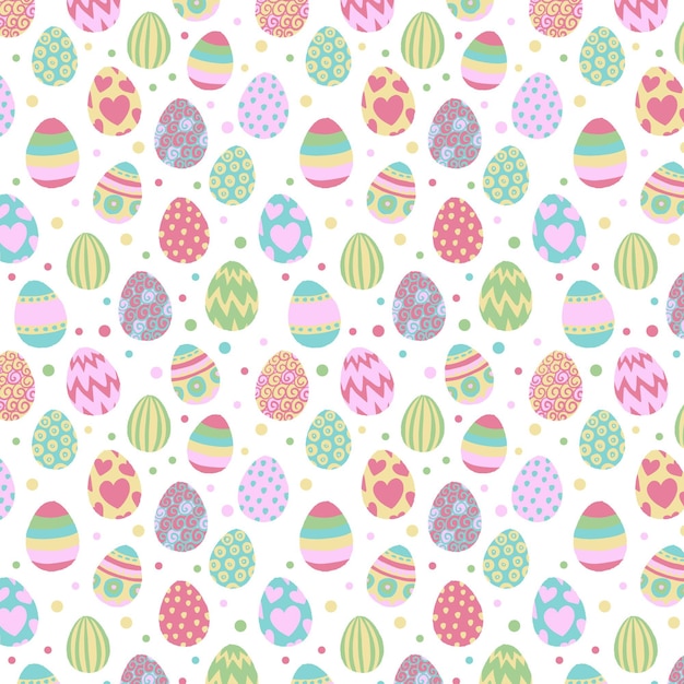 Free vector hand drawn easter pattern