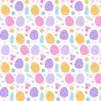 Free vector hand drawn easter pattern