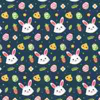 Free vector hand drawn easter pattern