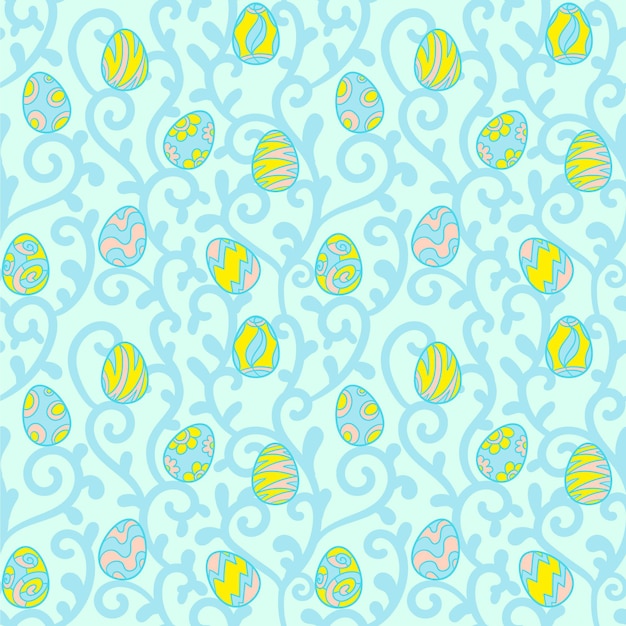 Hand Drawn Easter Pattern: Free Download
