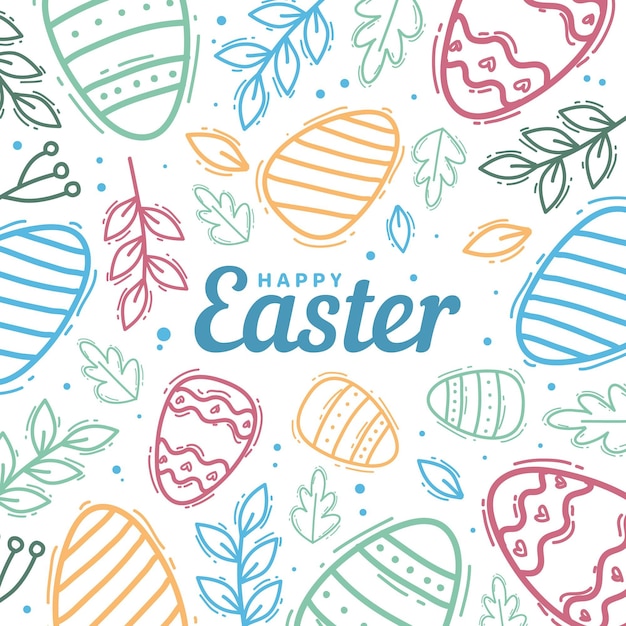 Free vector hand drawn easter sale illustration