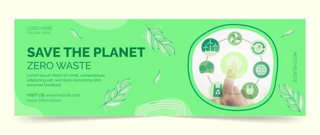 Free vector hand drawn ecology design template