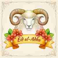 Free vector hand drawn eid al-adha illustration