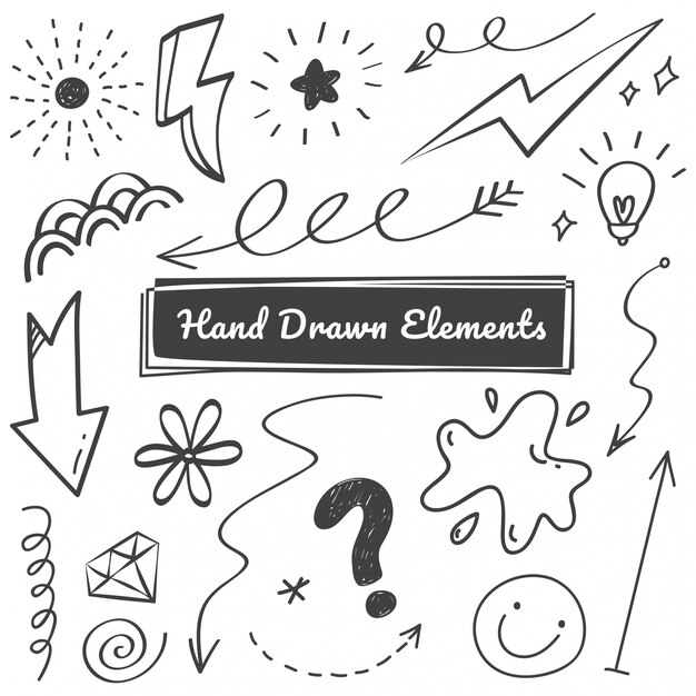 Hand drawn elements