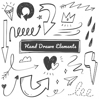 Hand drawn elements