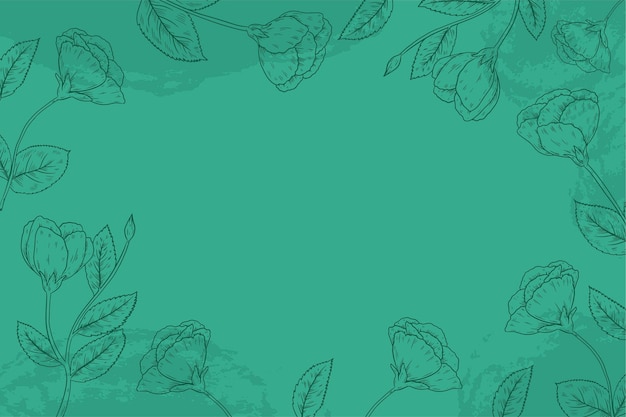 Hand drawn emerald background