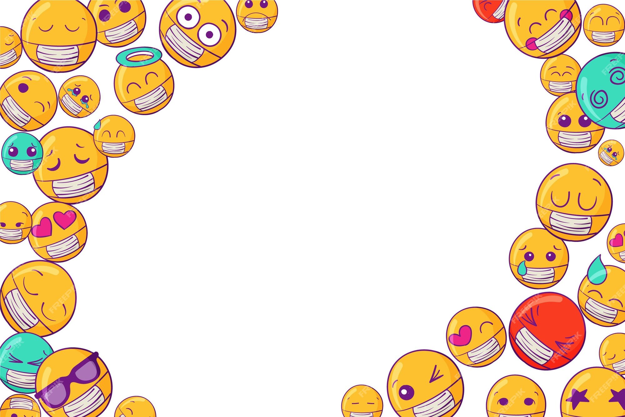 Laughing emoji background Vectors & Illustrations for Free Download |  Freepik