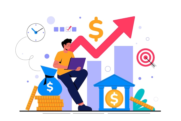 Free Vector hand drawn employee savings plan illustration