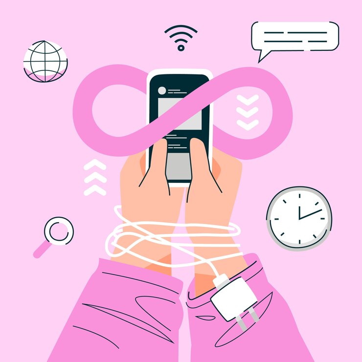 Free Vector hand drawn endless scrolling illustration