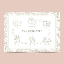 cartes de lieu de mariage