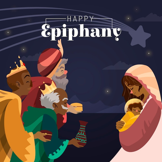 Hand drawn epiphany illustration