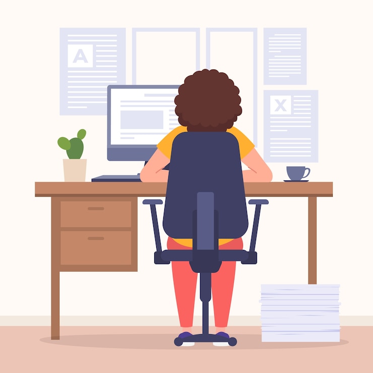 Free Vector hand drawn essay illustration