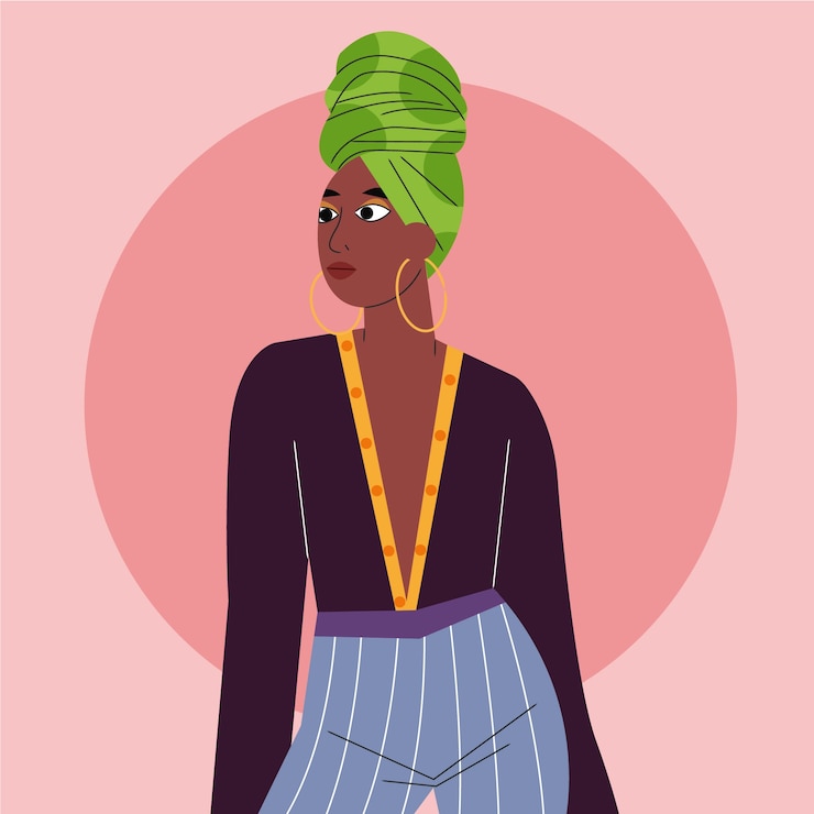 Free Vector hand drawn ethnic beauty illustration