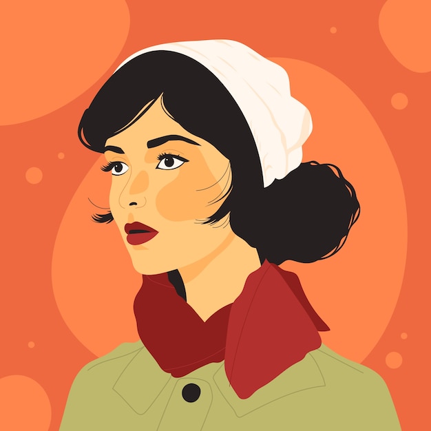 Free vector hand drawn ethnic beauty illustration