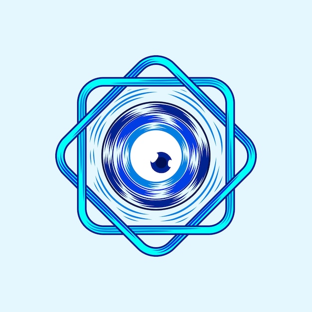 Hand drawn evil eye icon