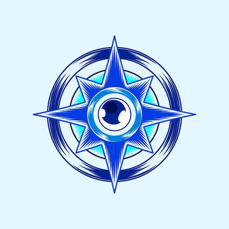 Free Vector hand drawn evil eye icon