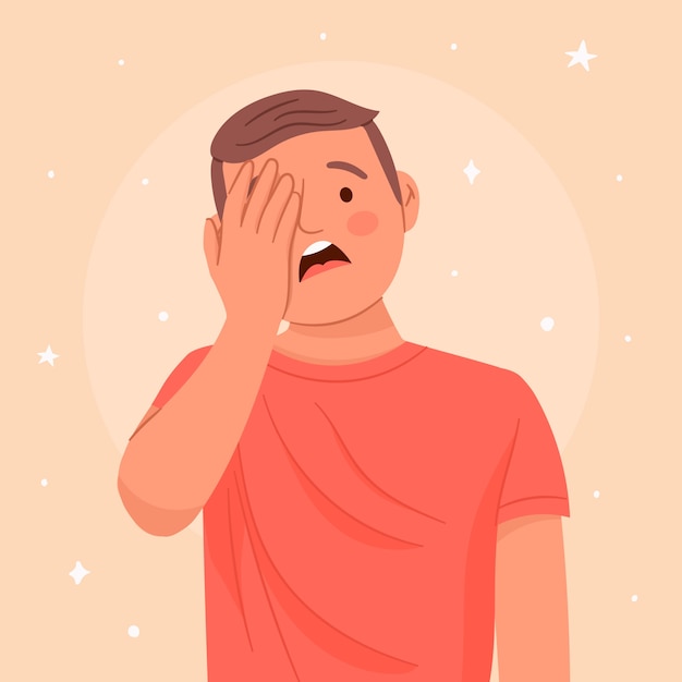 手描き facepalm イラスト