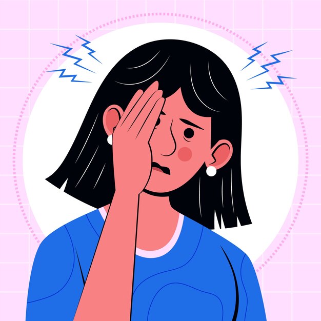 Hand drawn facepalm illustration