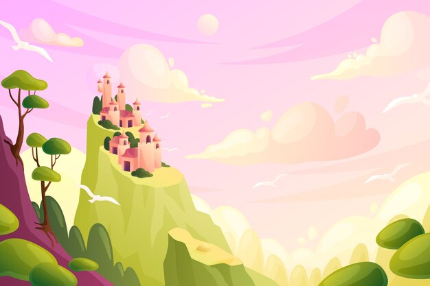 手描きの童話の背景