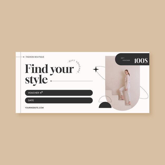 Hand drawn fashion boutique template