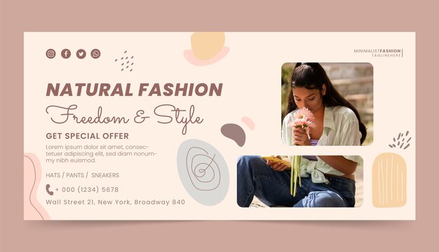 hand drawn fashion stylist sale banner