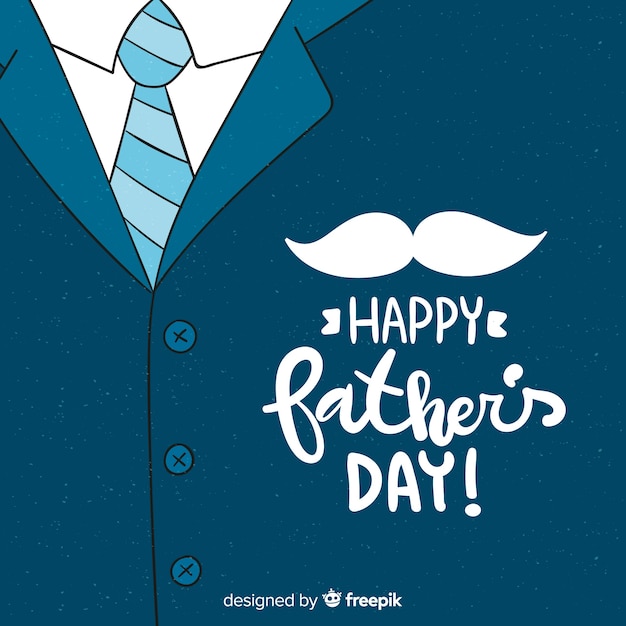 Free vector hand drawn father's day background