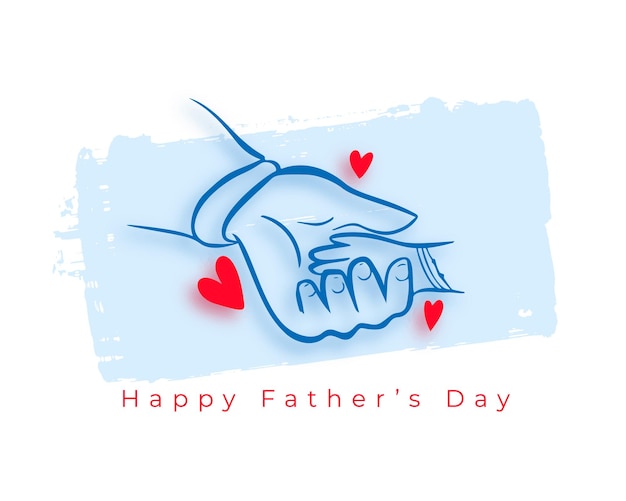 Free vector hand drawn father's day event background say thank you to gentlemen