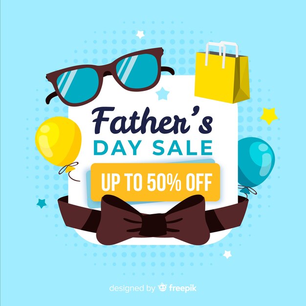 Hand drawn fathers day sale background