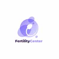 Free vector hand drawn fertility clinic logo template